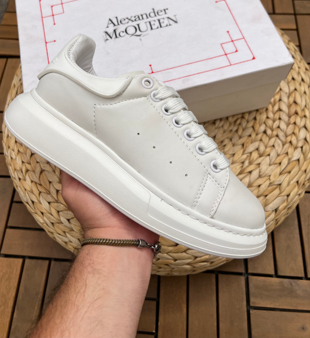 McQueen WHITE CUIR