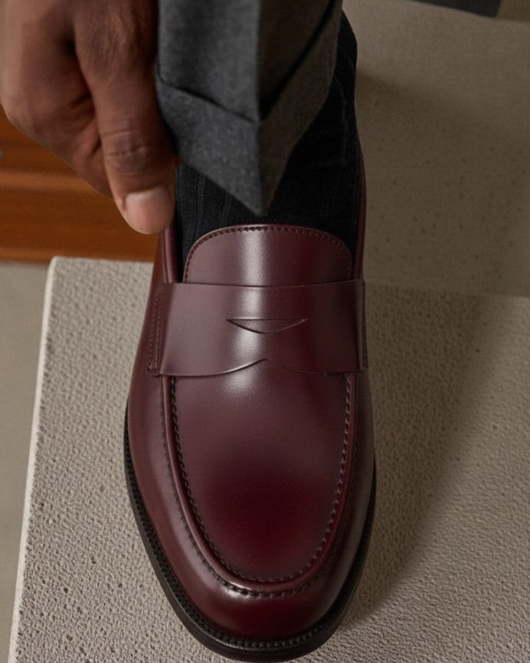 Monte Carlo Burgundy Cuir